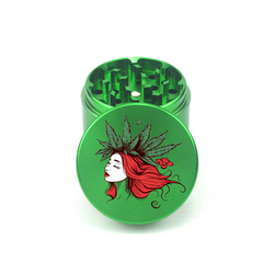 Rose Crowned Lady 4pc Aluminum Grinder - Fidget Widgets