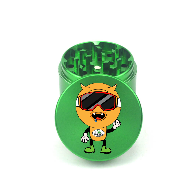 Alien Weed Lover 4pc Aluminum Grinder - Fidget Widgets