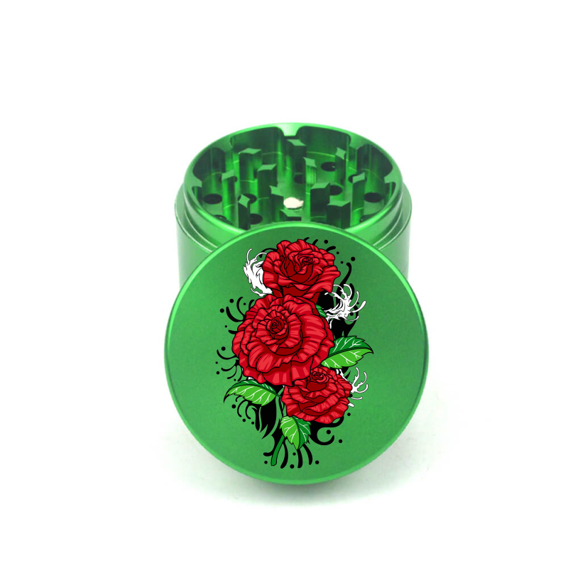 Rose Petal Bliss 4pc Aluminum Grinder - Fidget Widgets