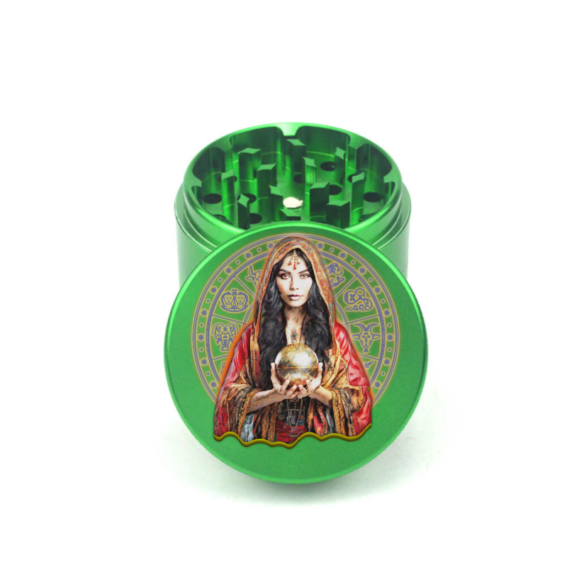 Mystic Herb Oracle 4pc Aluminum Grinder - Fidget Widgets
