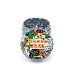 Smoke Weed 4pc Aluminum Grinder - Fidget Widgets