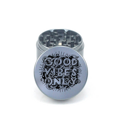 Good Vibes Only Crusher 4pc Aluminum Grinder - Fidget Widgets