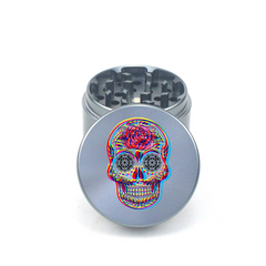 Psychedelic Skull Crusher 4pc Aluminum Grinder - Fidget Widgets