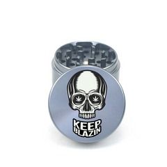 Skull Blazin 4pc Aluminum Grinder - Fidget Widgets