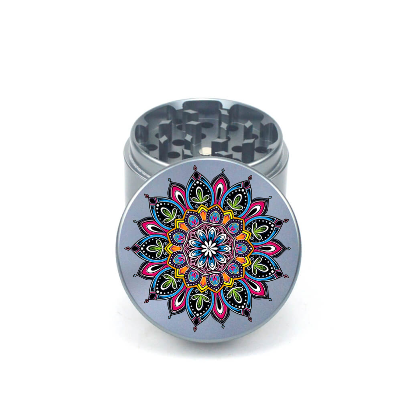 Mandala V6 4pc Aluminum Grinder - Fidget Widgets