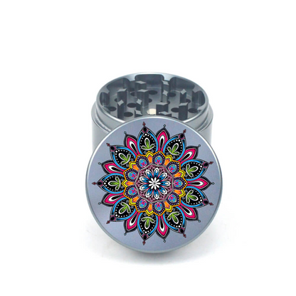 Mandala V6 4pc Aluminum Grinder - Fidget Widgets