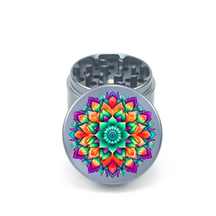 Mandala V8 4pc Aluminum Grinder - Fidget Widgets