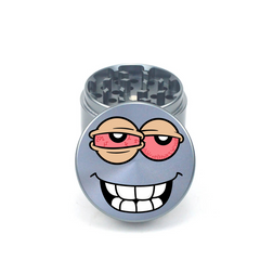 Bloodshot Smiley 4pc Aluminum Grinder - Fidget Widgets