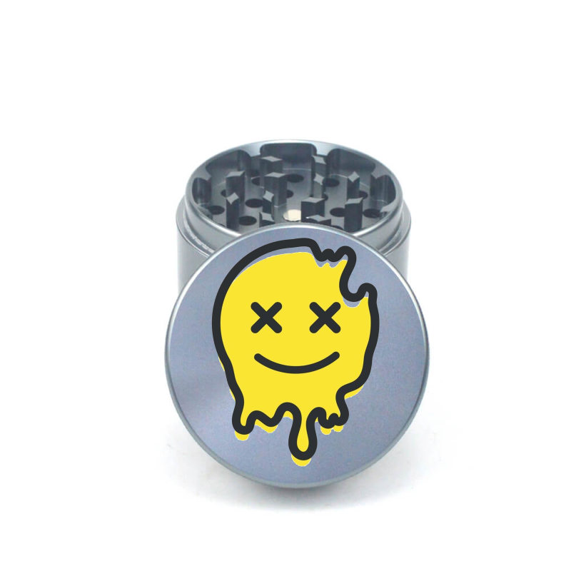 Smiley Melt 4pc Aluminum Grinder - Fidget Widgets