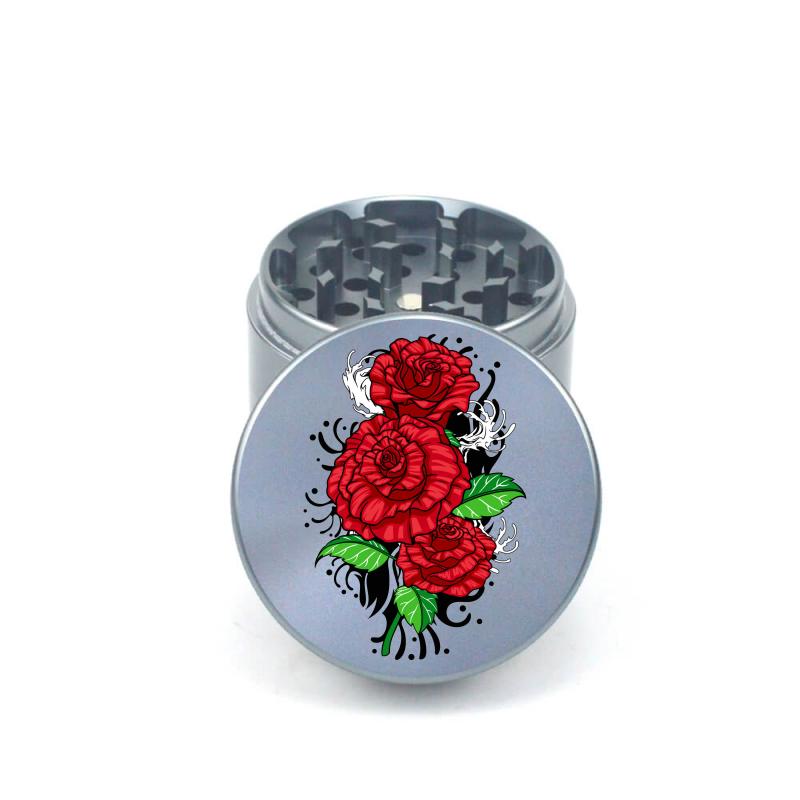 Rose Petal Bliss 4pc Aluminum Grinder - Fidget Widgets
