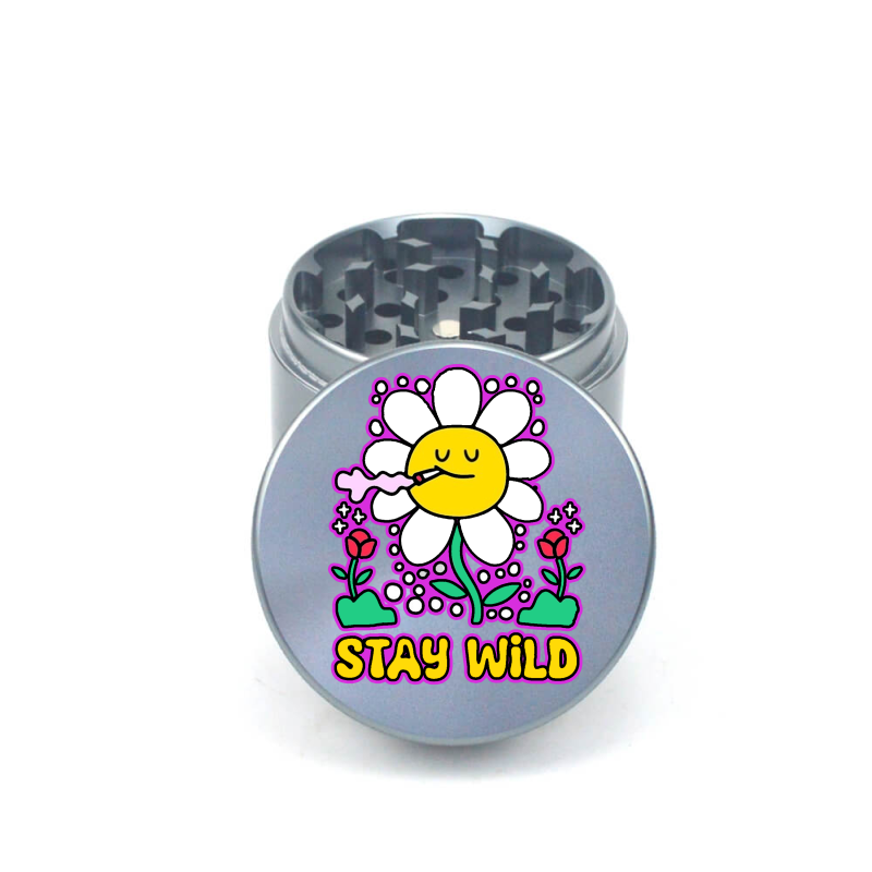 Wild Flower 4pc Aluminum Grinder - Fidget Widgets