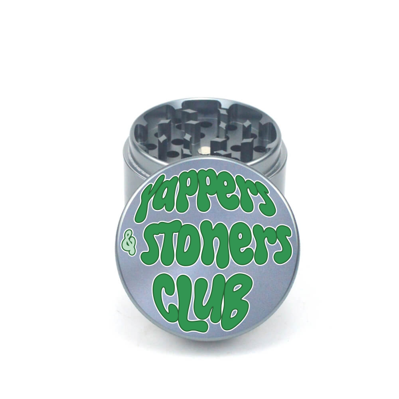 Yappers & Stoners Club 4pc Aluminum Grinder - Fidget Widgets