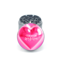 High on Life and Love 4pc Aluminum Grinder - Fidget Widgets