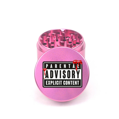 Parental Advisory 4pc Aluminum Grinder - Fidget Widgets