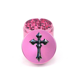 Chrome Cross 4pc Aluminum Grinder - Fidget Widgets