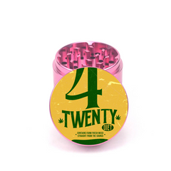 Retro 420 Cap Art 4pc Aluminum Grinder - Fidget Widgets