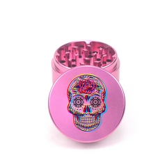 Psychedelic Skull Crusher 4pc Aluminum Grinder - Fidget Widgets