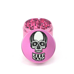 Skull Blazin 4pc Aluminum Grinder - Fidget Widgets