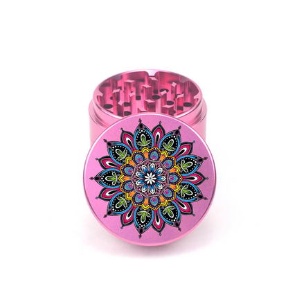 Mandala V6 4pc Aluminum Grinder - Fidget Widgets