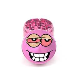 Bloodshot Smiley 4pc Aluminum Grinder - Fidget Widgets