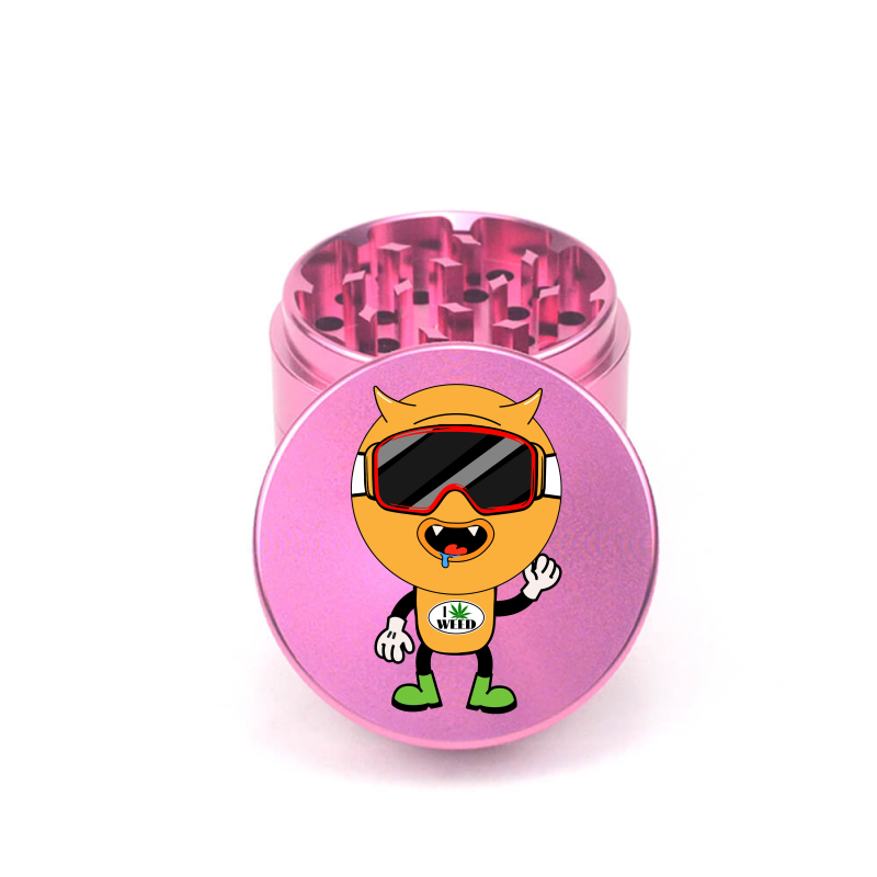 Alien Weed Lover 4pc Aluminum Grinder - Fidget Widgets