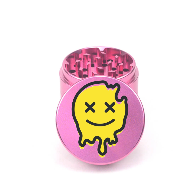 Smiley Melt 4pc Aluminum Grinder - Fidget Widgets
