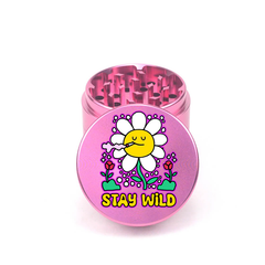 Wild Flower 4pc Aluminum Grinder - Fidget Widgets