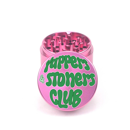 Yappers & Stoners Club 4pc Aluminum Grinder - Fidget Widgets