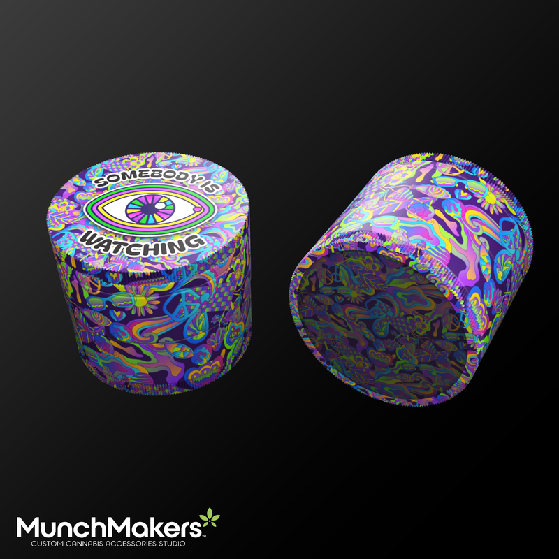 Psychedelic Observer All Over Print Grinder - Fidget Widgets