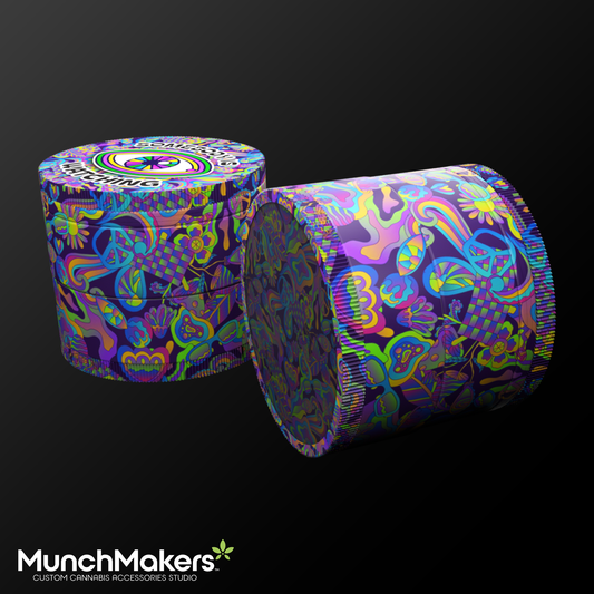 Psychedelic Observer All Over Print Grinder - Fidget Widgets