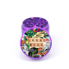 Smoke Weed 4pc Aluminum Grinder - Fidget Widgets