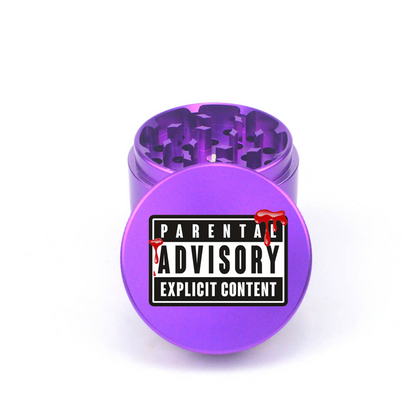 Parental Advisory 4pc Aluminum Grinder - Fidget Widgets