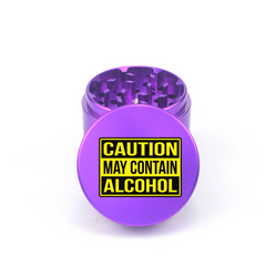 Alcohol Alert 4pc Aluminum Grinder - Fidget Widgets