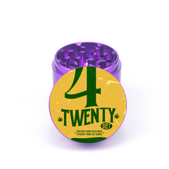Retro 420 Cap Art 4pc Aluminum Grinder - Fidget Widgets