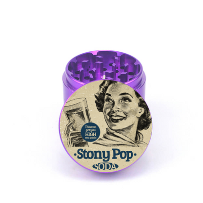 Stony Pop Soda 4pc Aluminum Grinder - Fidget Widgets
