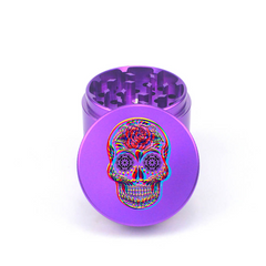 Psychedelic Skull Crusher 4pc Aluminum Grinder - Fidget Widgets