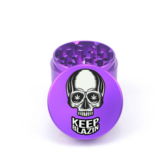 Skull Blazin 4pc Aluminum Grinder - Fidget Widgets