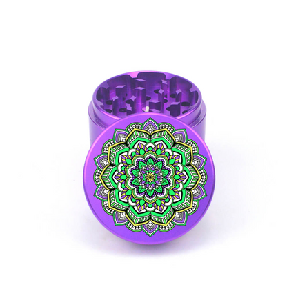 Mandala V5 4pc Aluminum Grinder - Fidget Widgets