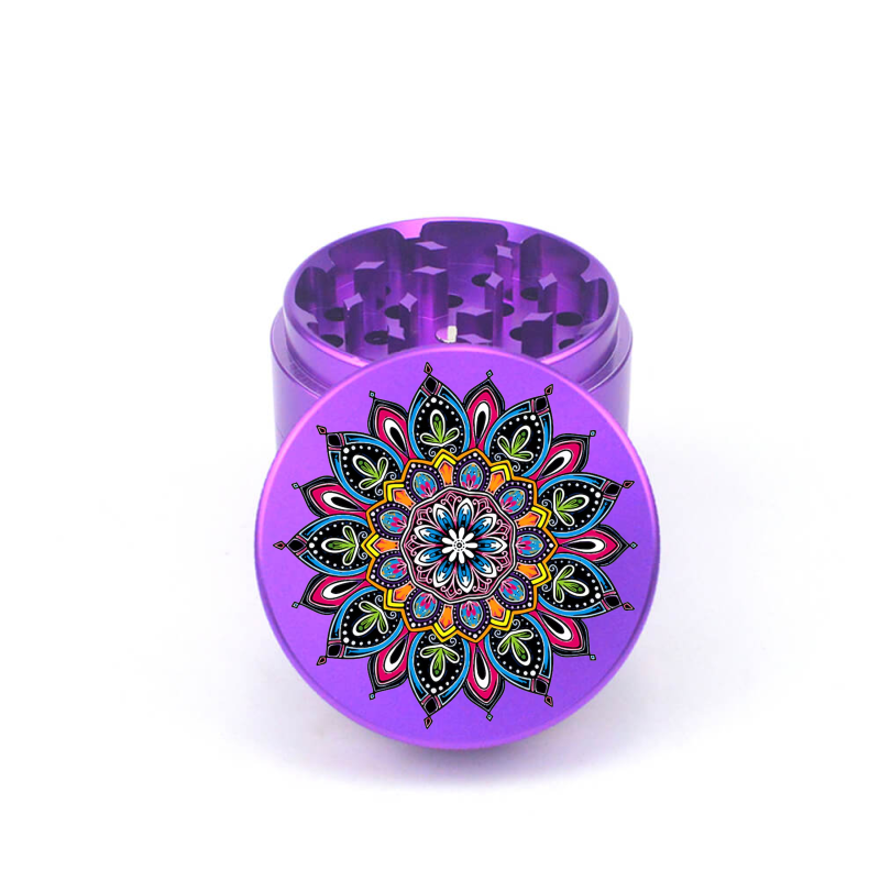 Mandala V6 4pc Aluminum Grinder - Fidget Widgets