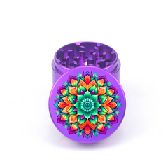 Mandala V8 4pc Aluminum Grinder - Fidget Widgets
