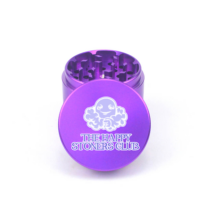 Happy Stoner Club 4pc Aluminum Grinder - Fidget Widgets