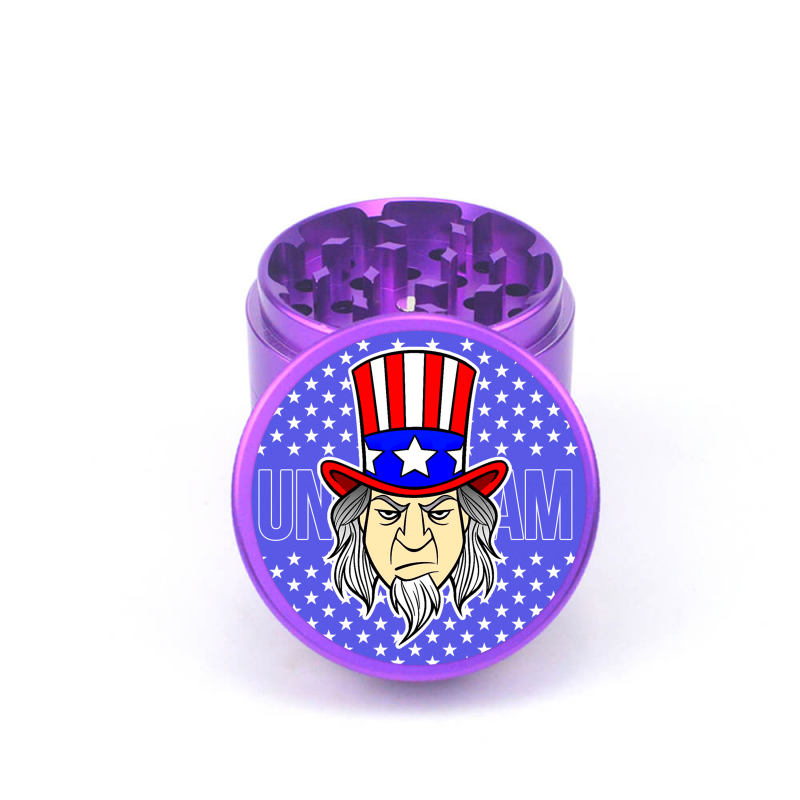 Uncle Sam's Herb Shredder 4pc Aluminum Grinder - Fidget Widgets