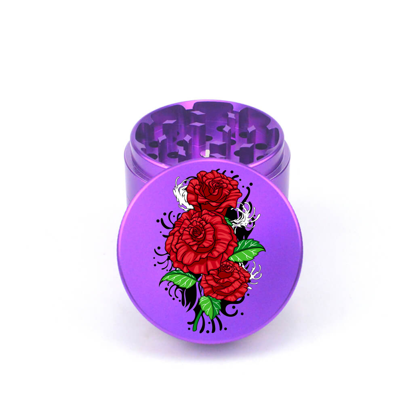 Rose Petal Bliss 4pc Aluminum Grinder - Fidget Widgets
