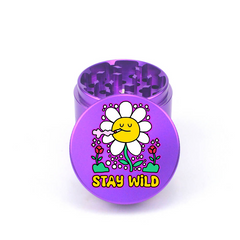 Wild Flower 4pc Aluminum Grinder - Fidget Widgets