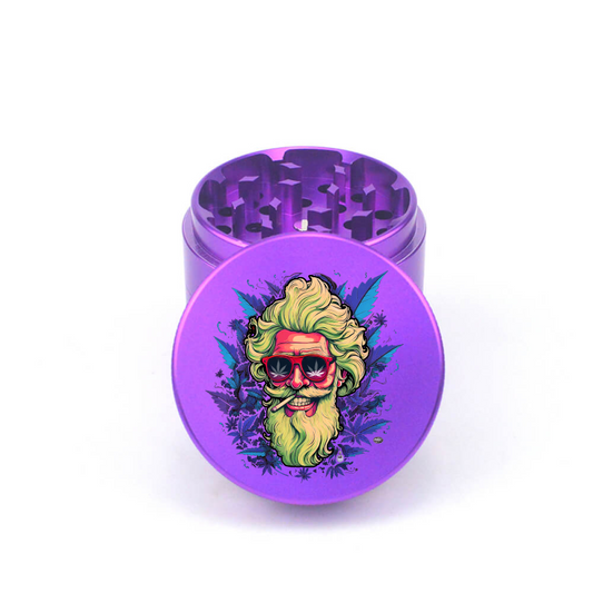 Wild Beard Whirl 4pc Aluminum Grinder - Fidget Widgets