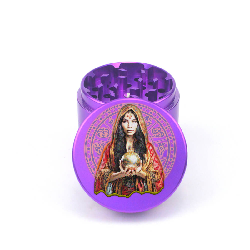 Mystic Herb Oracle 4pc Aluminum Grinder - Fidget Widgets