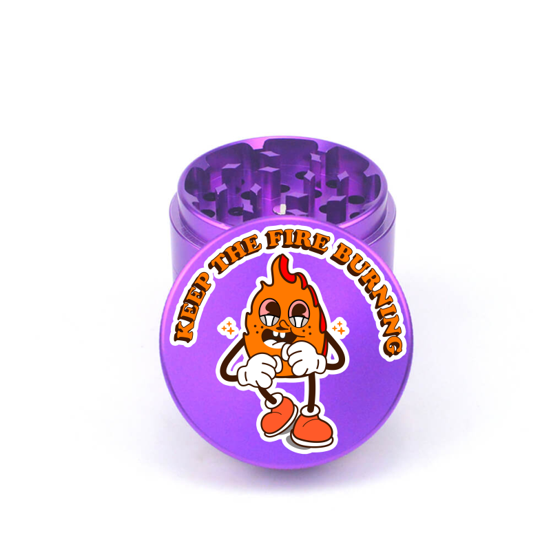 Keep the Fire Burning 4pc Aluminum Grinder - Fidget Widgets