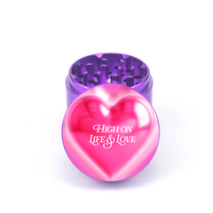 High on Life and Love 4pc Aluminum Grinder - Fidget Widgets