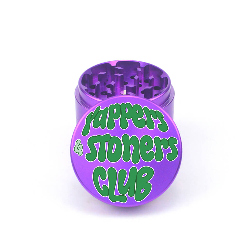 Yappers & Stoners Club 4pc Aluminum Grinder - Fidget Widgets