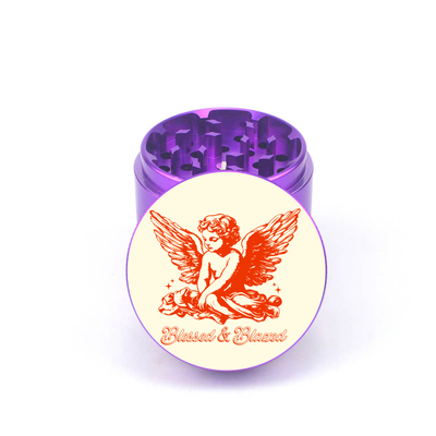 Blessed & Blazed 4pc Aluminum Grinder - Fidget Widgets